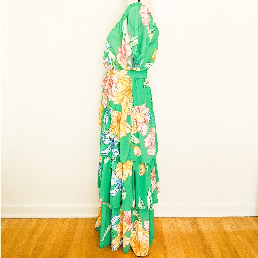 🌟LAST 1🌟NWT Flying Tomato Green Floral Maxi - Picture 4 of 5